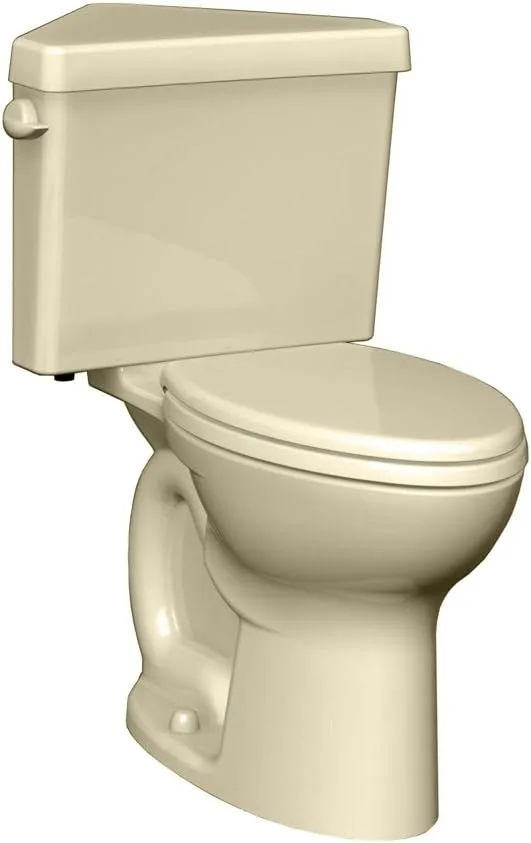 American Standard Cadet 3 corner toilet with a triangular tank, in bone
